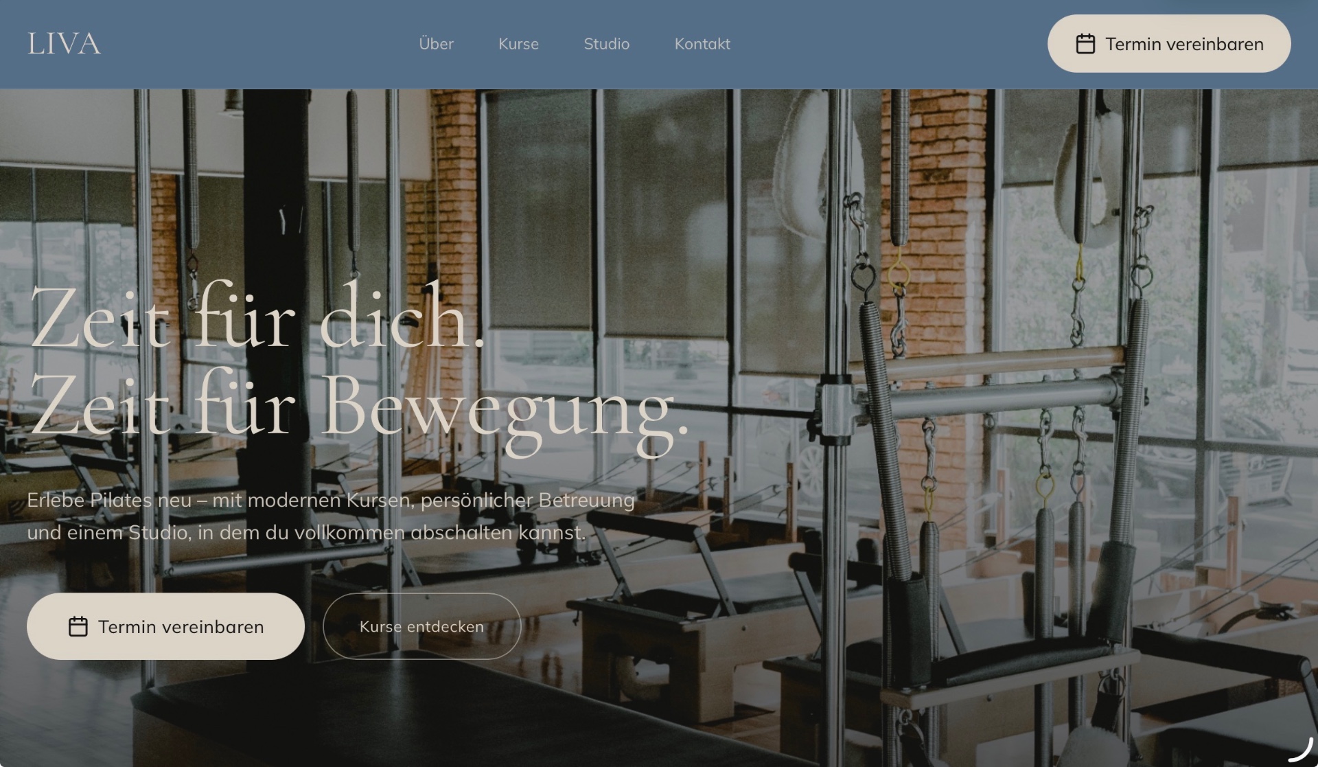 LIVA Pilates Website